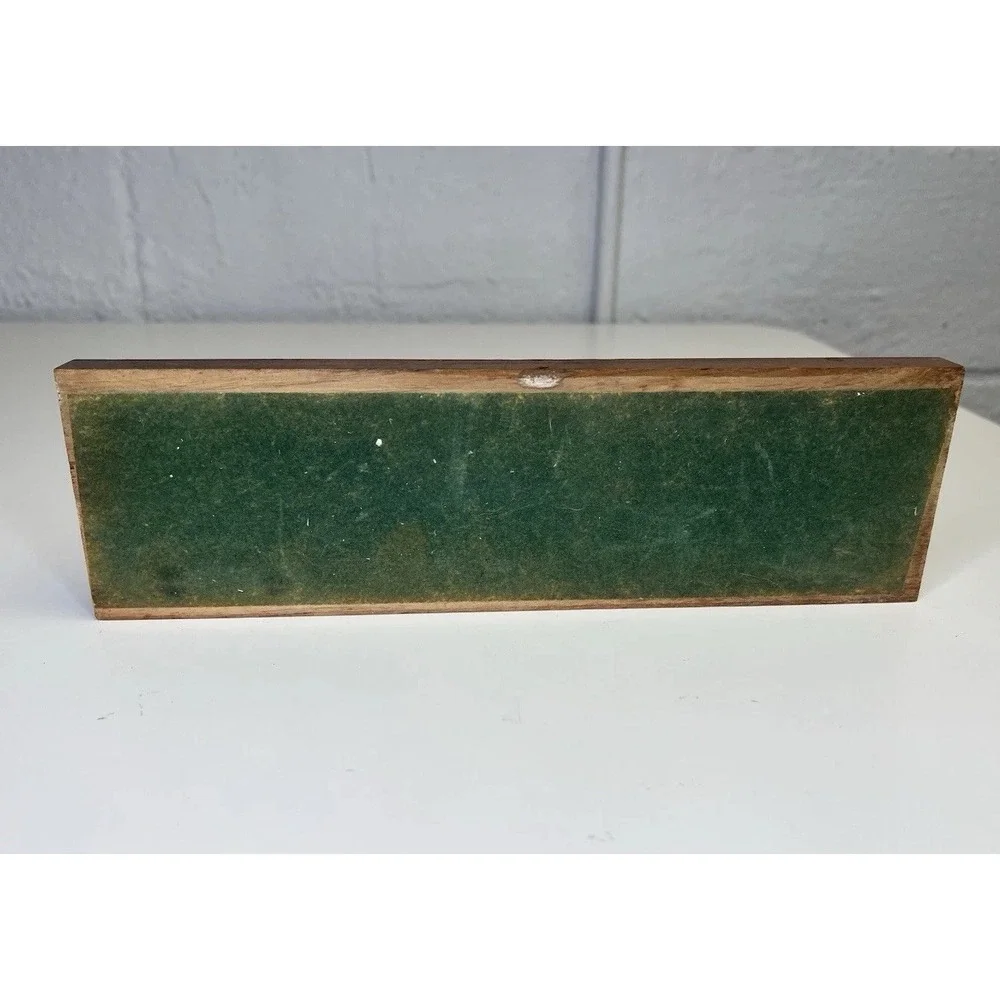 Fairfax‎ Vintage Walnut Wood 6 Pipe Display Stand Holder Angled Unique USA